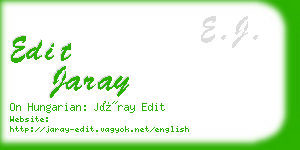 edit jaray business card